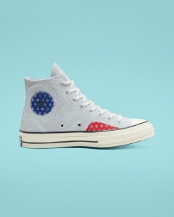 Converse Twisted Prep Chuck 70 Férfi Magasszárú Kék | XJMFBNK-HU